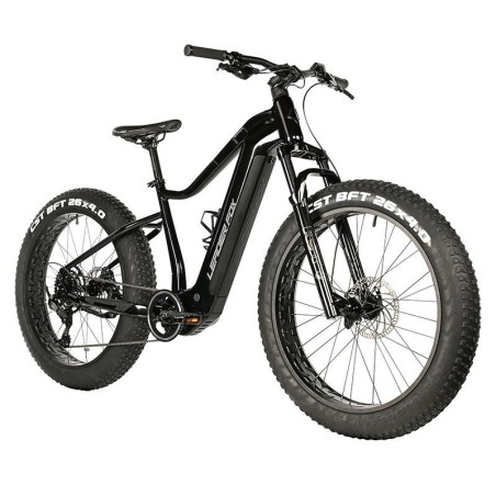VELO ELECTRIQUE VTT / VTTAE FAT BIKE 26 LEADER FOX BRAGA NOIR - TAILLE M - POUR ADULTE DE 168cm à 178cm
