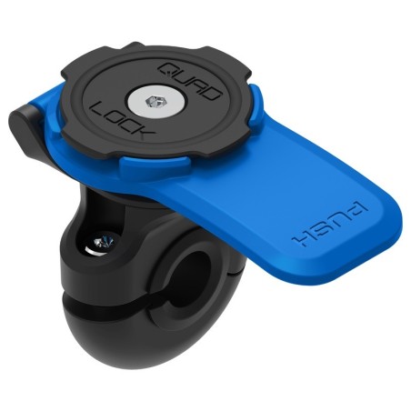 SUPPORT DE TELEPHONE QUAD LOCK FIXATION SUR TIGE RETROVISEUR