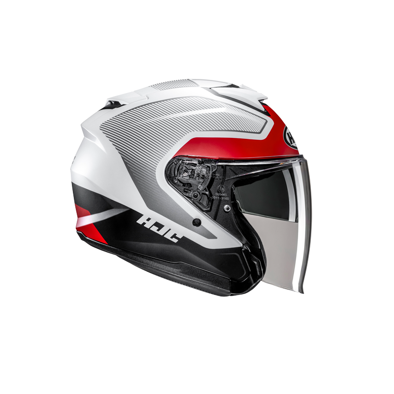 CASQUE HJC i31 TEVIS BLANC / NOIR & ROUGE