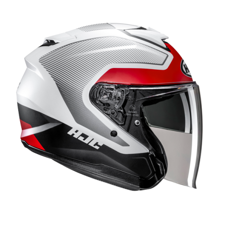 CASQUE HJC i31 TEVIS BLANC / NOIR & ROUGE