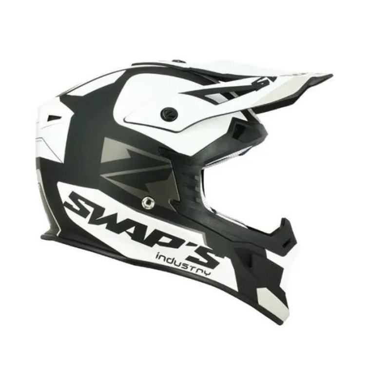 CASQUE SWAP'S BLUR S818 BLANC & NOIR