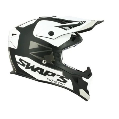 CASQUE SWAP'S BLUR S818 BLANC & NOIR
