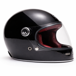 CASQUE MARKO FULLMOON VINTAGE NOIR & ROUGE