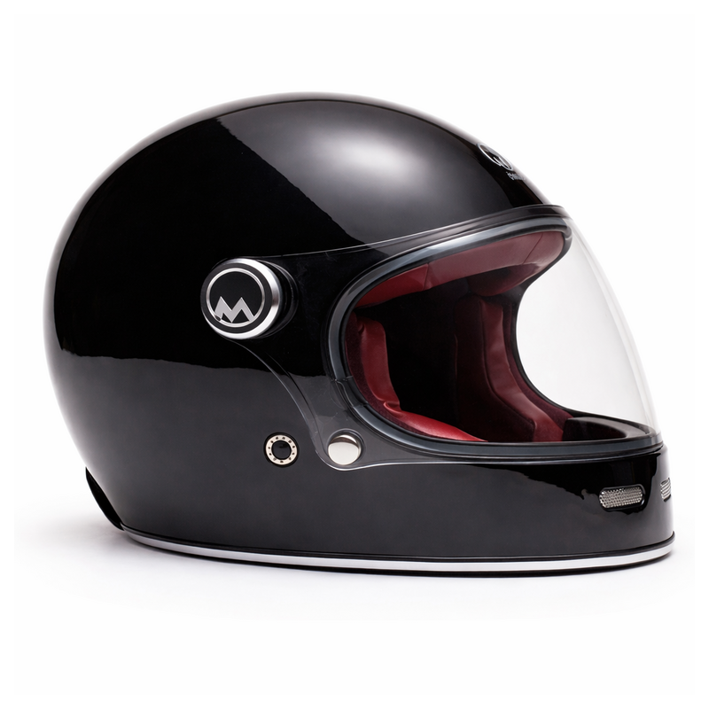 CASQUE MARKO FULLMOON VINTAGE NOIR & ROUGE