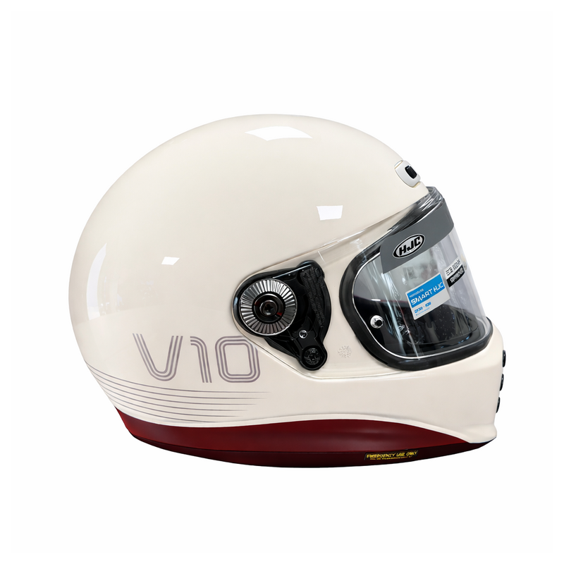 CASQUE HJC V10 TAMI BEIGE & ROUGE