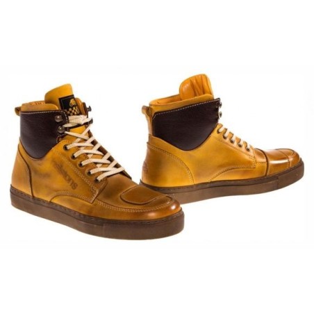CHAUSSURES MOTO HELSTONS CUIR UTAH PEACH WAXED