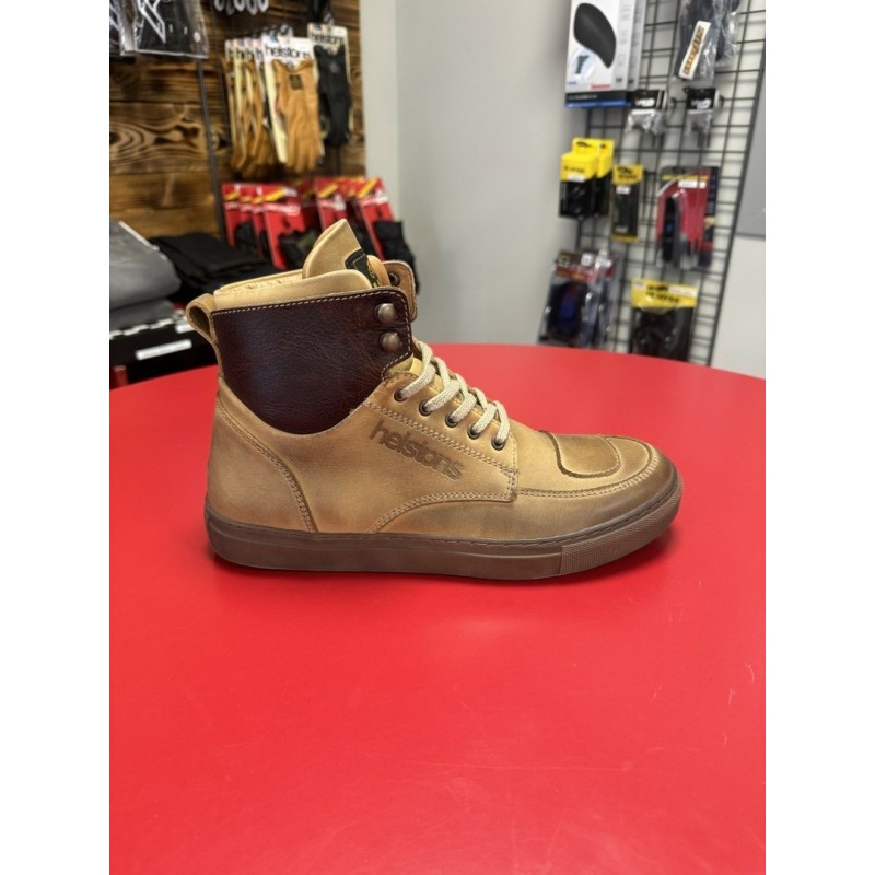 CHAUSSURES MOTO HELSTONS CUIR UTAH PEACH WAXED - Riders34