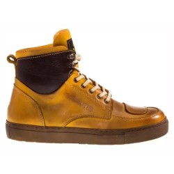 CHAUSSURES MOTO HELSTONS CUIR UTAH PEACH WAXED - Riders34