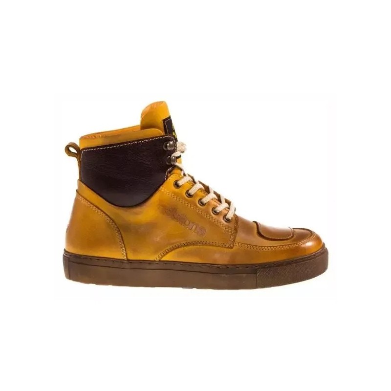 CHAUSSURES MOTO HELSTONS CUIR UTAH PEACH WAXED - Riders34