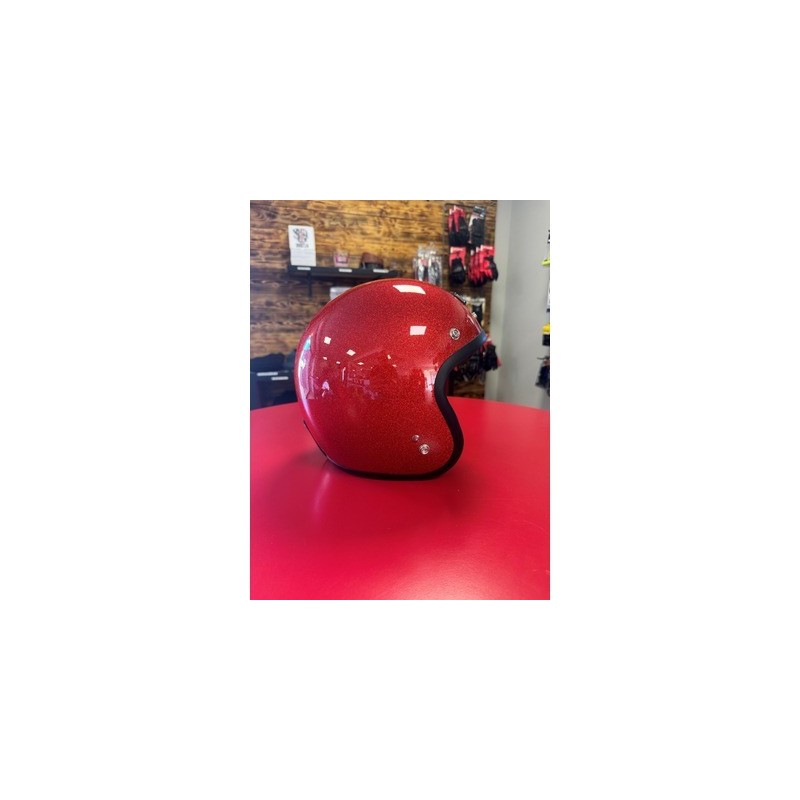 CASQUE GASOLINE S250 ROUGE PAILLETE