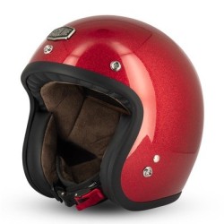 CASQUE GASOLINE S250 ROUGE PAILLETE