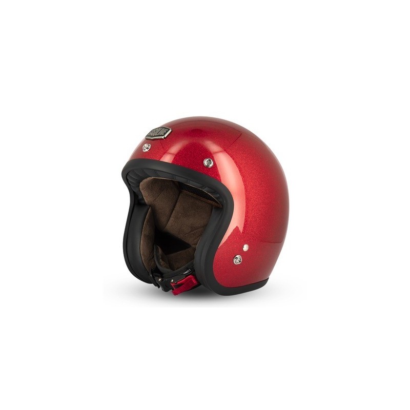 CASQUE GASOLINE S250 ROUGE PAILLETE
