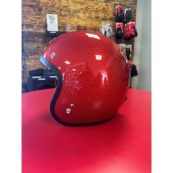 CASQUE GASOLINE S250 ROUGE PAILLETE