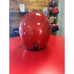 CASQUE GASOLINE S250 ROUGE PAILLETE