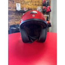 CASQUE GASOLINE S250 ROUGE PAILLETE